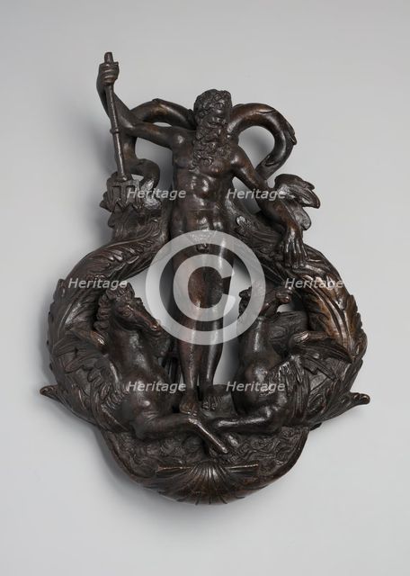 Neptune with Two Hippocampi, 1575/1625. Creator: Unknown.
