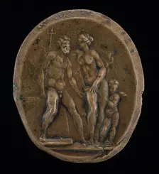 Neptune, Amphitrite and Cupid. Creator: Valerio Belli