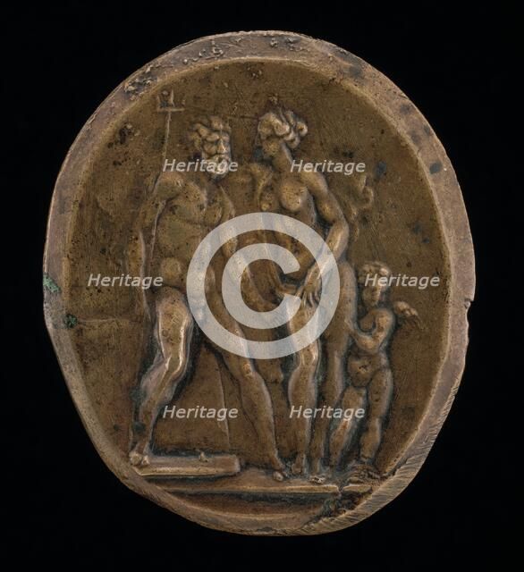 Neptune, Amphitrite and Cupid. Creator: Valerio Belli.