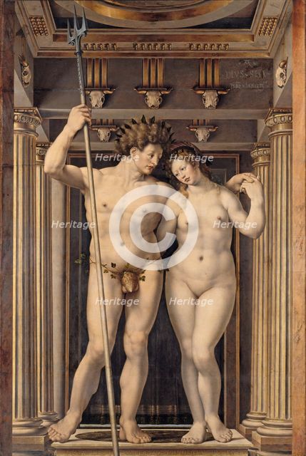 Neptune and Amphitrite, 1516. Artist: Gossaert, Jan (ca. 1478-1532)