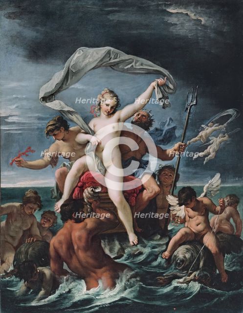 Neptune and Amphitrite, 1691. Creator: Sebastiano Ricci.