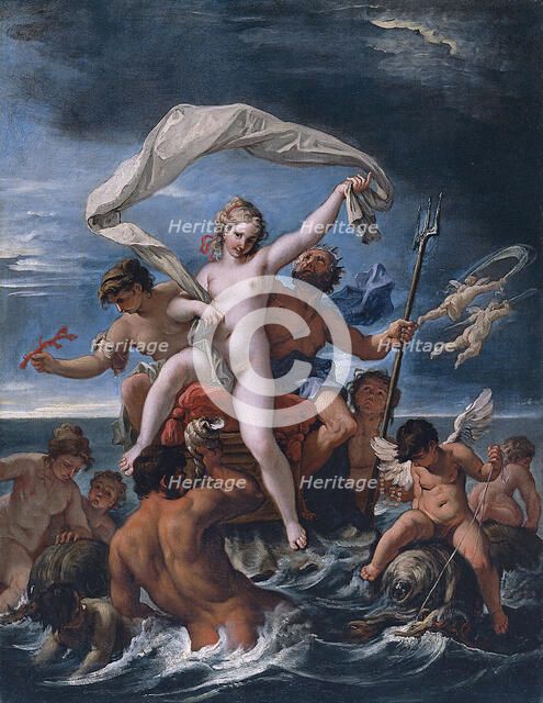 Neptune and Amphitrite. Artist: Ricci, Sebastiano (1659-1734)