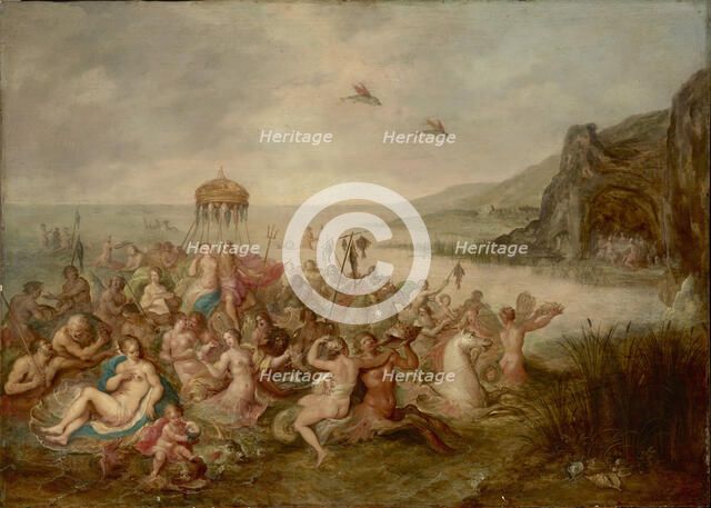 Neptune and Amphitrite, c 1616-1618. Creator: Francken, Frans, the Younger (1581-1642).