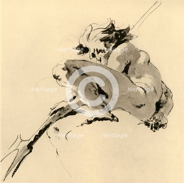'Neptune', c1740, (1928). Artist: Giovanni Battista Tiepolo.