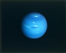 Neptune from Voyager 2 spacecraft, c1980s. Creator: NASA