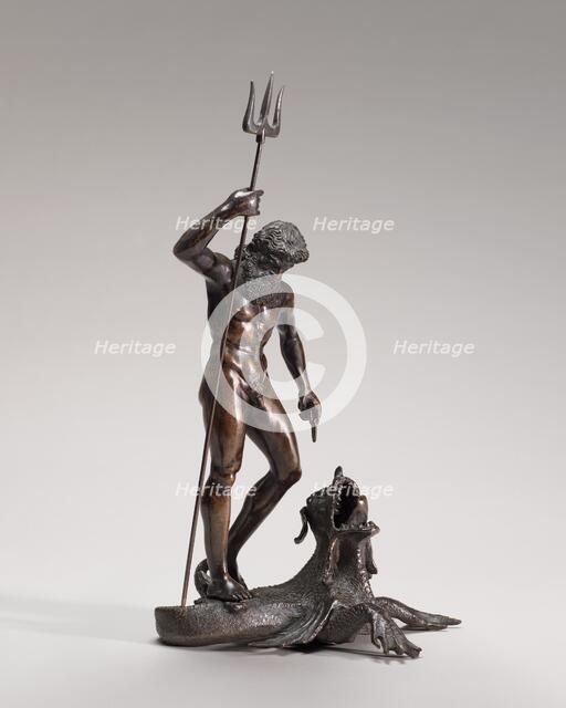 Neptune on a Sea Monster, c. 1500/1509. Creator: Severo Calzetta da Ravenna.