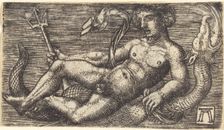 Neptune on a Sea Monster, c. 1520/1525. Creator: Albrecht Altdorfer