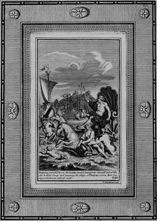 Neptune provok'd to see the Greeks routed Artist: Paul Fourdrinier