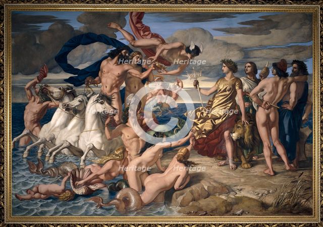 Neptune resigning the Empire of the Seas to Britannia, 1847.  Artist: William Dyce