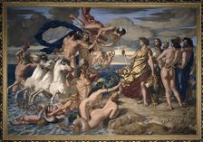 Neptune resigning the Empire of the Seas to Britannia, 1847. Artist: William Dyce