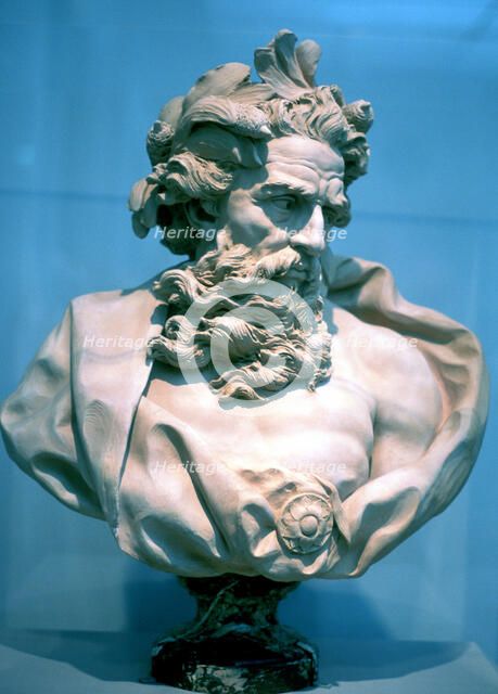 Neptune, Roman god of the oceans. Artist: Unknown