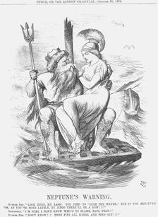 Neptune's Warning 1875. Creator: Joseph Swain