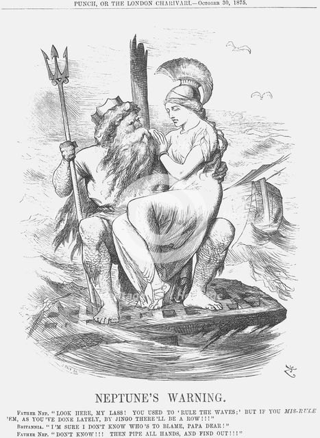 'Neptune's Warning', 1875. Creator: Joseph Swain.