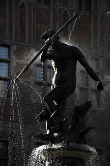Neptune's Fountain by Abraham van den Block and Piotr Husen, Gdansk, Poland, 2015. Creator: Unknown