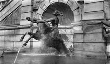 Neptune's Fountain, Library of Congress, Washington, D.C., c.between 1910 and 1920. Creator: Unknown