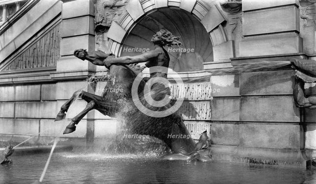 Neptune's Fountain, Library of Congress, Washington, D.C., c.between 1910 and 1920. Creator: Unknown.