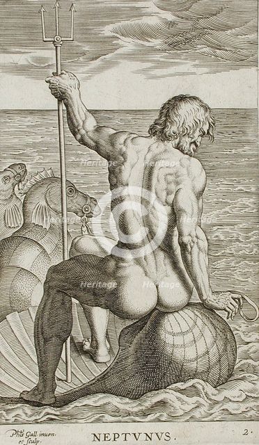 Neptunus, 1586. Creator: Philip Galle.