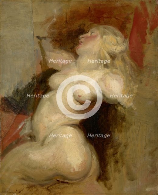 Nereid, 1822. Creator: Eugene Delacroix.