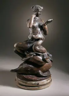 Nereid Arranging her Necklace, c.1836. Creator: Antoine-Louis Barye