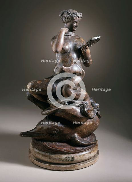 Nereid Arranging her Necklace, c.1836. Creator: Antoine-Louis Barye.