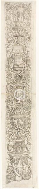 Nereid Ridden by Two Children, plate six of Twelve Ornament Panels, 1505/15. Creator: Giovan Pietro Birago.