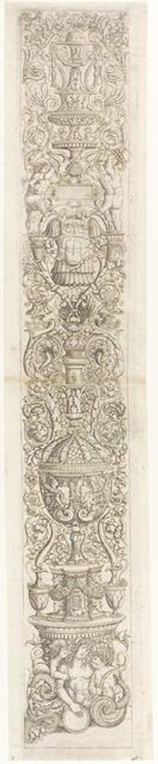 Nereid Ridden by Two Children, plate six of Twelve Ornament Panels, 1505/15. Creator: Giovan Pietro Birago