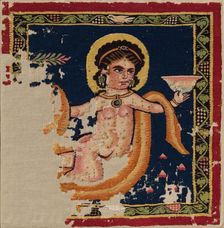 Nereid (Sea-Nymph) from a Hanging, late 300s - 400s. Creator: Unknown