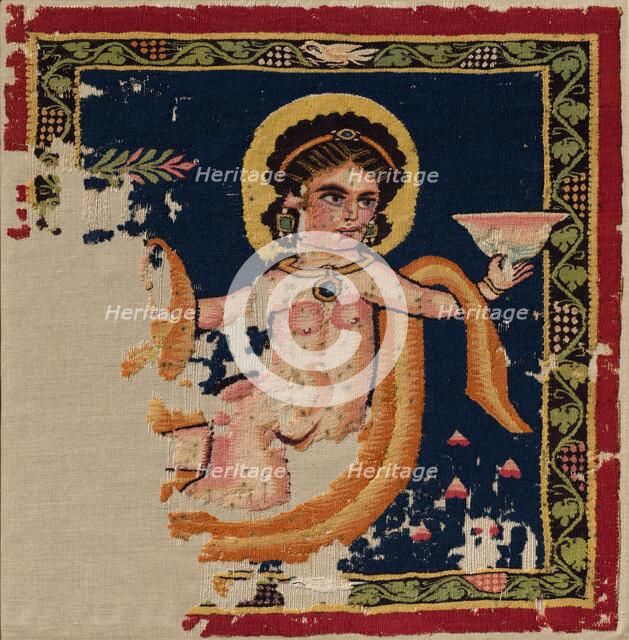 Nereid (Sea-Nymph) from a Hanging, late 300s - 400s. Creator: Unknown.