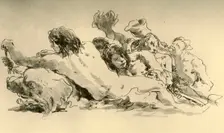 Nereids and Triton c1753-1762, (1928). Artist: Giovanni Battista Tiepolo
