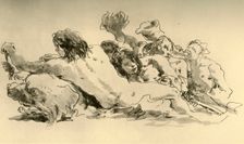 Nereids and Triton c1753-1762, (1928). Artist: Giovanni Battista Tiepolo