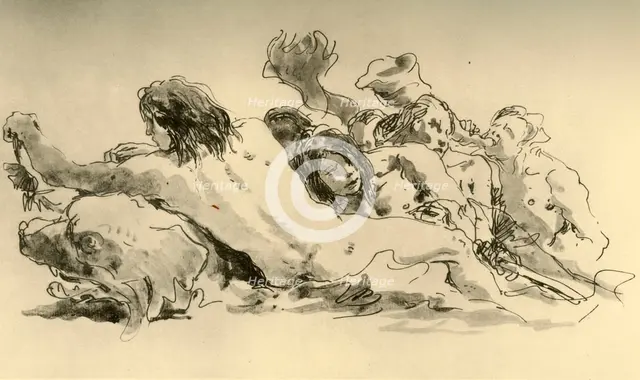 'Nereids and Triton', c1753-1762, (1928). Artist: Giovanni Battista Tiepolo.