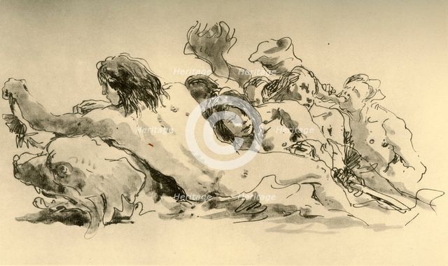 'Nereids and Triton', c1753-1762, (1928). Artist: Giovanni Battista Tiepolo.