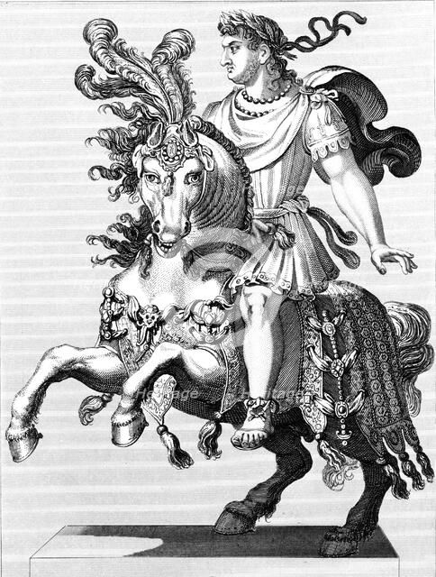 Nero, 1st century Roman emperor, 1850. Artist: Unknown