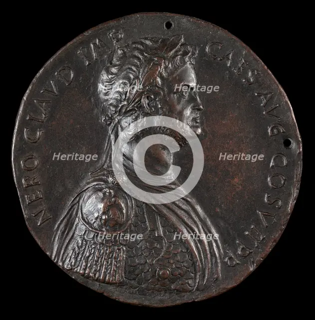 Nero, 37-68, Roman Emperor 54 [obverse], fourth quarter 15th century. Creator: Antonio Averlino.