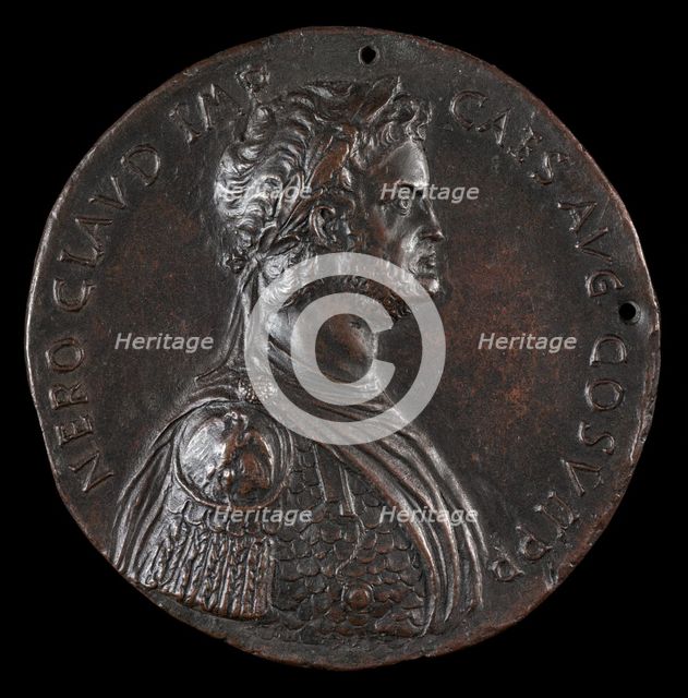 Nero, 37-68, Roman Emperor 54 [obverse], fourth quarter 15th century. Creator: Antonio Averlino.