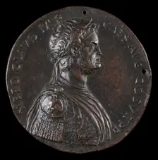 Nero, 37-68, Roman Emperor 54 [obverse], fourth quarter 15th century. Creator: Antonio Averlino