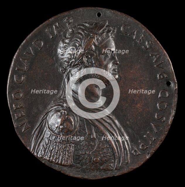 Nero, 37-68, Roman Emperor 54 [obverse], fourth quarter 15th century. Creator: Antonio Averlino.
