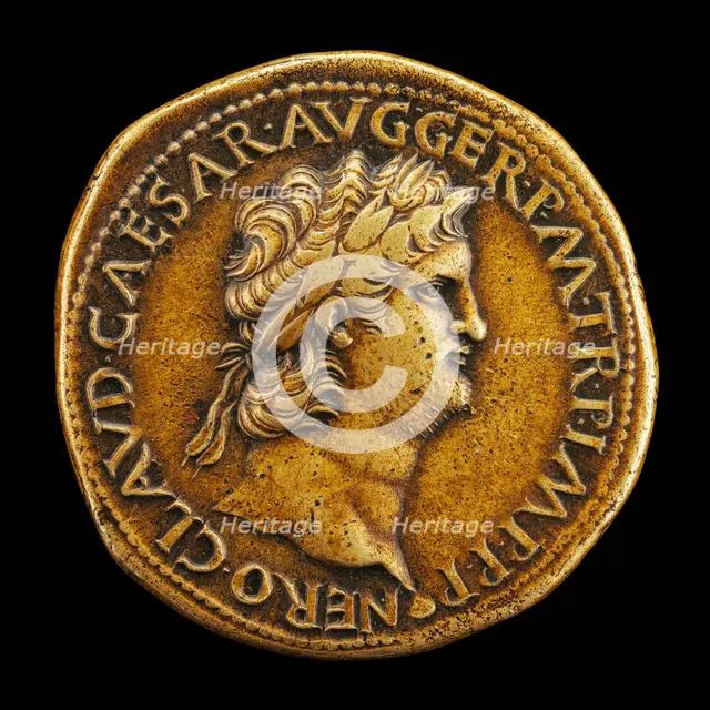 Nero, A.D. 37-68, Roman Emperor A.D. 54 [obverse]. Creator: Giovanni da Cavino.