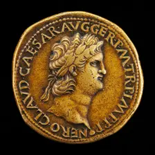 Nero, A.D. 37-68, Roman Emperor A.D. 54 [obverse]. Creator: Giovanni da Cavino