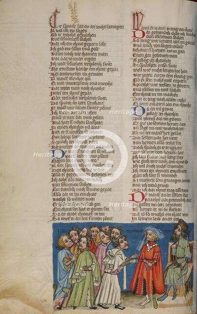 Nero Commanding His Advisers to Prepare a Potion That Would Make Him Pregnant, about 1400-1410. Creator: Unknown.