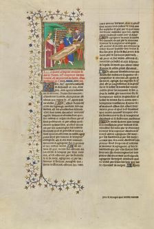 Nero Pauses for a Drink during the Mutilation of His Mother's Body, about 1413-1415. Creators: Boucicaut Master, Workshop of the Boucicaut Master
