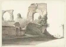 Nero's Aqueduct in Rome, c.1809-c.1812. Creator: Josephus Augustus Knip