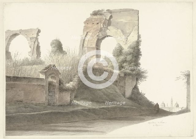 Nero's Aqueduct in Rome, c.1809-c.1812. Creator: Josephus Augustus Knip.