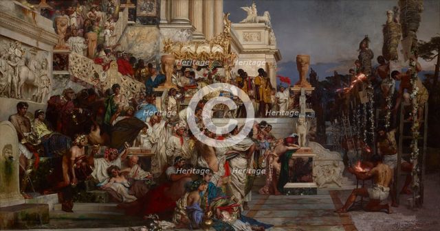 Nero's Torches, 1876. Creator: Henryk Siemiradzki.