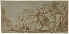 Nessus, Deianeira and Hercules, n.d. Creator: Unknown