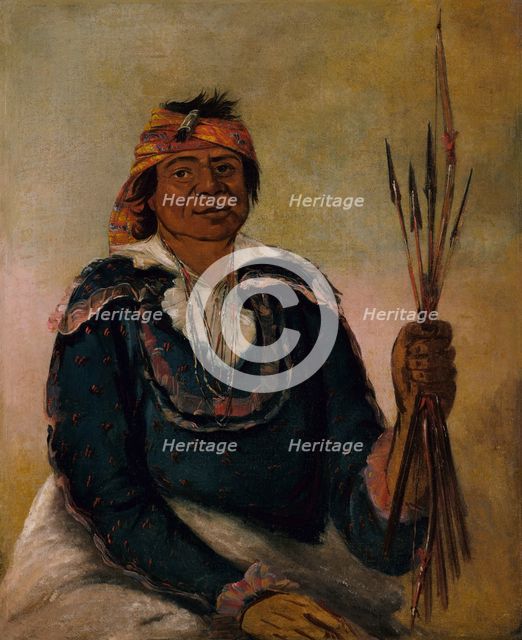 Ni-có-man, The Answer, Second Chief, 1830. Creator: George Catlin.