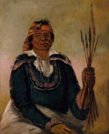 Ni-có-man, The Answer, Second Chief, 1830. Creator: George Catlin
