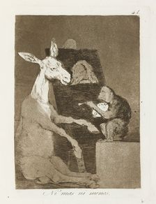 Ni mas ni menos.; Los Caprichos, pl.41, 1799. Creator: Francisco Goya