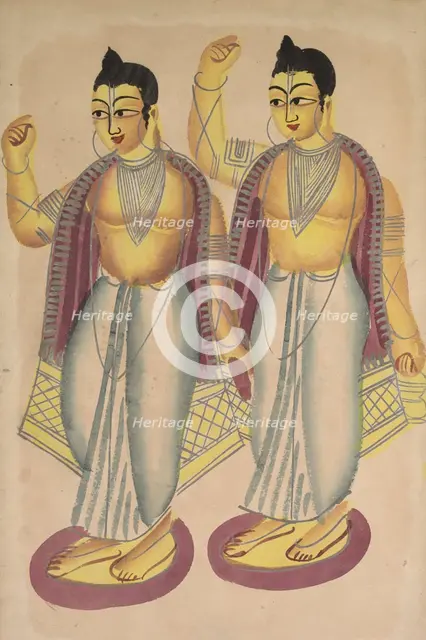 Nitai and Gaur, 1800s. Creator: Unknown.