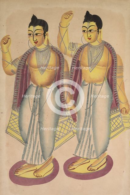 Nitai and Gaur, 1800s. Creator: Unknown.